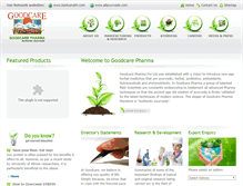Tablet Screenshot of goodcarepharma.com